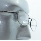 Petite Rectangle Reading Glasses Metal Hematite Frame Springe Hinge +1.50 Lens