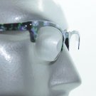 Retro Purple Floral Flower Frame 60's Bottomless Reading Glasses +3.00 Strength