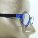 Deep Sapphire Blue Frame Classic Secretary Reading Glasses +1.50 Readers