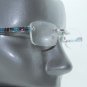 Frameless Aqua Electro Tech Low Profile Big City Reading Glasses +1.75