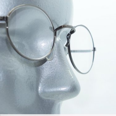 Reading Glasses Shiny Gray Hematite Metal Frame Square Bridge +1.50 Lens