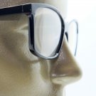 Reading Glasses Simple Large Square Frame Office Smart Glossy Black +1.75 Lens