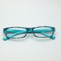 Reading Glasses Sharp Ink Style Tattoo Graffiti Frame +1.75 Turquoise Blue Black