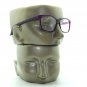 Reading Glasses Simple Large Square Frame Office Smart Purple Plum+2.25 Lens