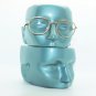 Classic Metal Rounded Frame Reading Glasses Gold Wire +3.50 Lens Strength