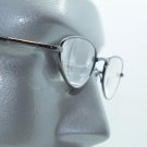 Reading Glasses +3.50 Shiny Gray Lightweight Metal Oval Petite Frame