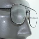 Reading Glasses Aviator Metal Frame Polished Black +3.25 Lens Strength