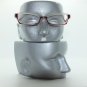 Ombre Red Pink Crystal Modern Cat Eye +1.25 Reading Glasses Wide Frame