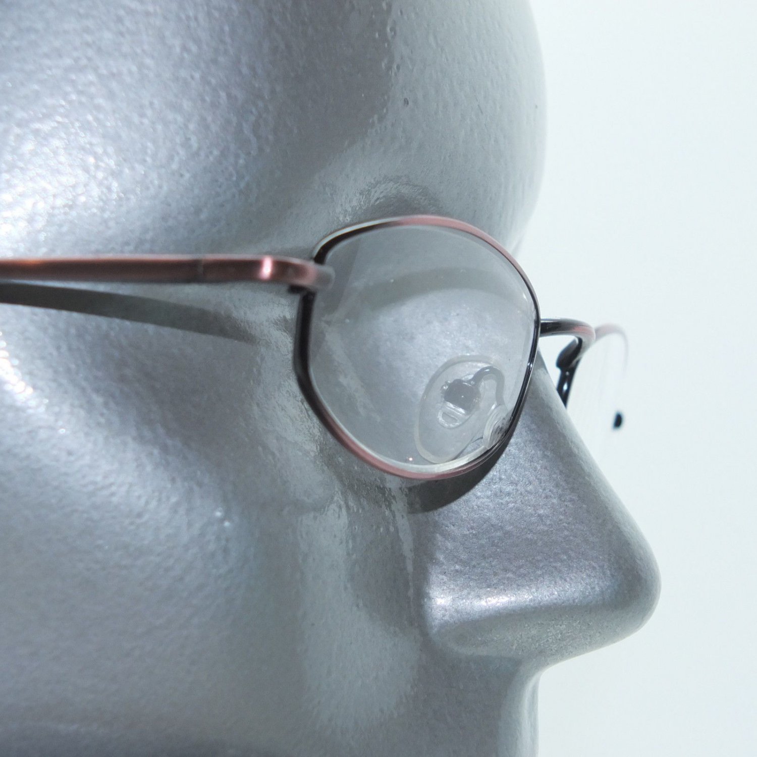 Reading Glasses Petite +1.00 Petal Oval Lens Bronze Metal Frame