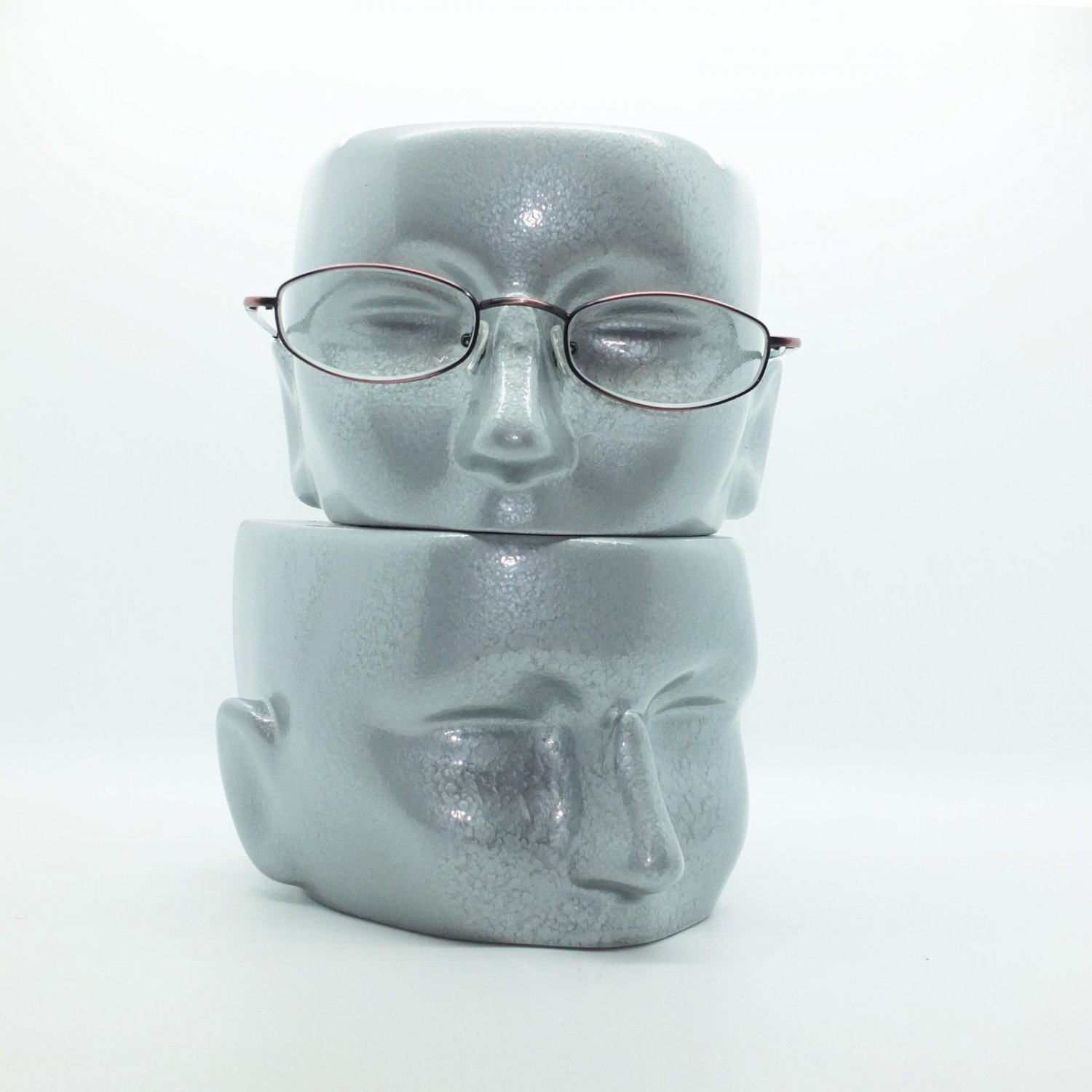 Reading Glasses Petite +1.00 Petal Oval Lens Bronze Metal Frame