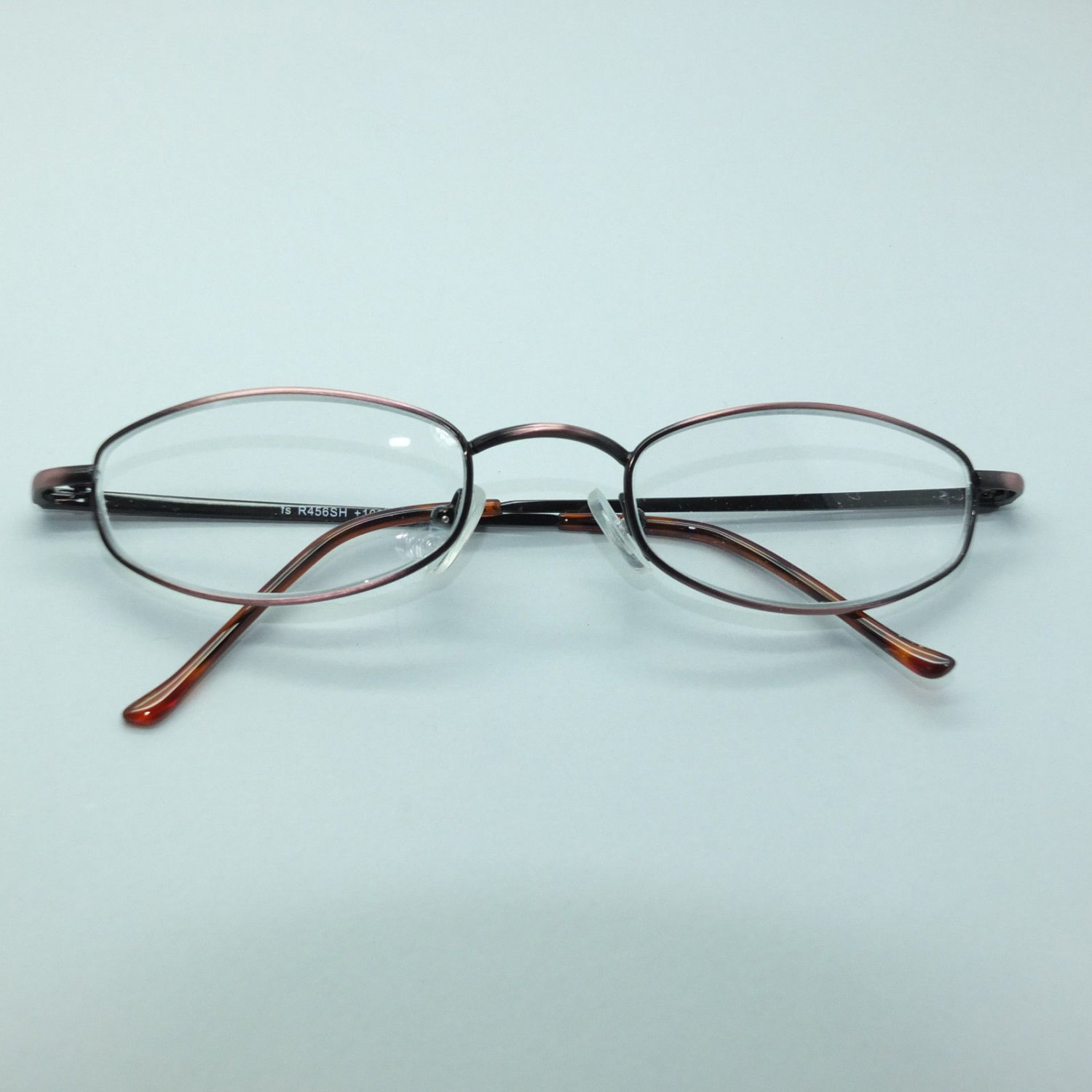 Reading Glasses Petite +1.00 Petal Oval Lens Bronze Metal Frame