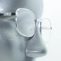 Simple Rectangle Style Reading Glasses Polished Silver Metal Frame +1.50 Lens