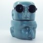 Rockin' Ozzy Small Frame Round Rock Star Sunglasses Shades Silver Chrome Metal