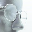 Traditional No Fuss Reading Glasses Polished Silver Metal Basic Frame +1.50 Lens