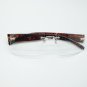 Frameless +1.50 Reading Glasses Floating Lens Tech Tortoise Arms Metal Trim