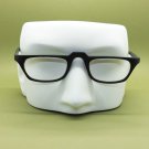 Half Eye +3.25 Reading Glasses Unisex Matte Black Polished Acrylic Wide Frame