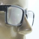 Reading Glasses TV News Reporter Bold Square Style Black Frame +2.25 Lens Power