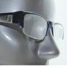Bold Boss Chunky Blue Top Frame Invisible Lens Reading Glasses +2.25 Strength