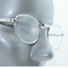 Reading Glasses Low Profile Polished Silver Small Metal Frame +1.50 Lens