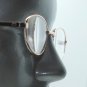 Petite Gold Metal Wire Frame Oval Classic Simple Reading Glasses +1.00 Lens