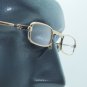 Folding Reading Glasses Petite Small Gold Frame Lightweight Lens Strength +1.00