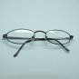 Reading Glasses Black Wire Narrow Oval Frame Lightweight +1.25 Lens