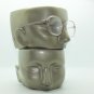 Large Lens Reading Glasses Acrylic Women's Classic Crystal Dark Gray Frame +2.00