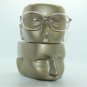 Large Lens Reading Glasses Acrylic Women's Classic Crystal Dark Gray Frame +1.75