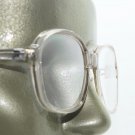 Large Lens Reading Glasses Acrylic Women's Classic Crystal Lt Gray Frame +1.50