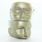Large Lens Reading Glasses Acrylic Women's Classic Crystal Lt Gray Frame +1.75