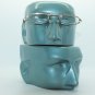 Folding Reading Glasses Petite Small Gold Frame Lightweight Lens Strength +1.75