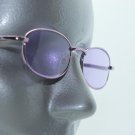 Reading Glasses Rock Star Purple Tinted Lenses Metal Mini Frame +3.25 Lens