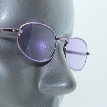 Reading Glasses Rock Star Purple Tinted Lenses Metal Mini Frame +3.25 Lens