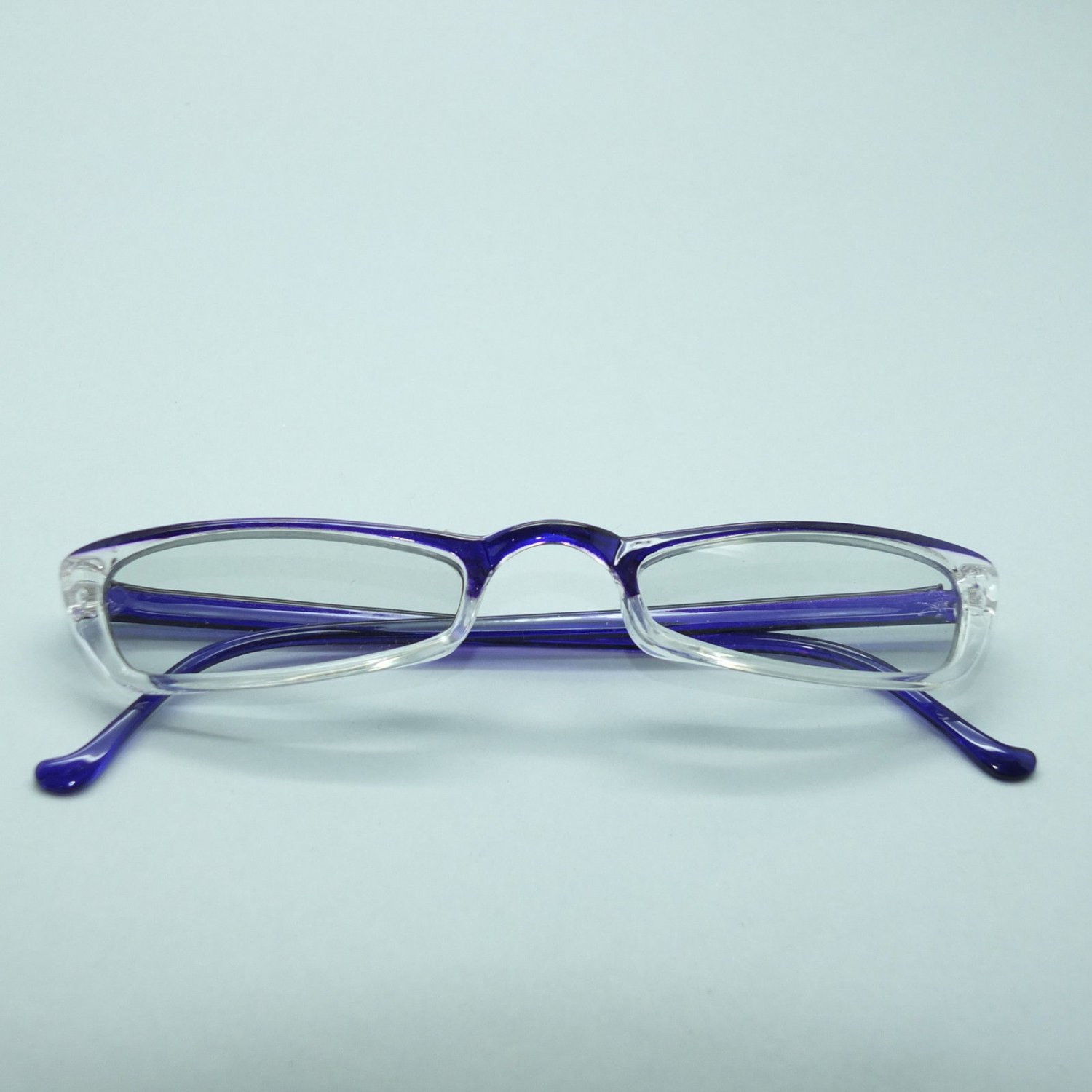 Reading Glasses Crystal Purple Low Profile Frame +2.00 Lens Strength