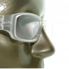 Reading Glasses Sleek Rectangle Spring Hinge Frame Frosted Matte White +2.50