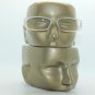 Reading Glasses Sleek Rectangle Spring Hinge Frame Frosted Matte White +2.50