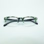 Retro Green Floral Flower Frame 60's Bottomless Reading Glasses +1.00 Strength