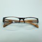 Bold Boss Chunky Red Black Top Frame Invisible Lens Reading Glasses +3.00 Lens