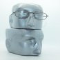 Small Metal Frame Reading Glasses +3.50 Lens Shiny Gray Hematite Trim