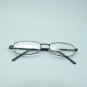 Small Metal Frame Reading Glasses +3.50 Lens Shiny Gray Hematite Trim