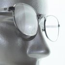 Classic Oval Reading Glasses Shiny Gray Wire Metal Frame +1.50 Lens