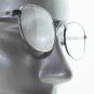 Classic Oval Reading Glasses Shiny Gray Wire Metal Frame +1.50 Lens