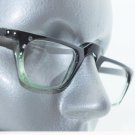 Green Black Ombre Half Eye Reading Glasses Rhinestone Accent Sophisticated +1.25