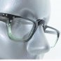 Green Black Ombre Half Eye Reading Glasses Rhinestone Accent Sophisticated +1.25