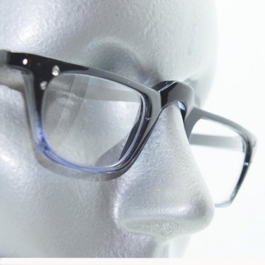 Purple Black Ombre Half Eye Reading Glasses Rhinestone Accent Sophisticate +1.25
