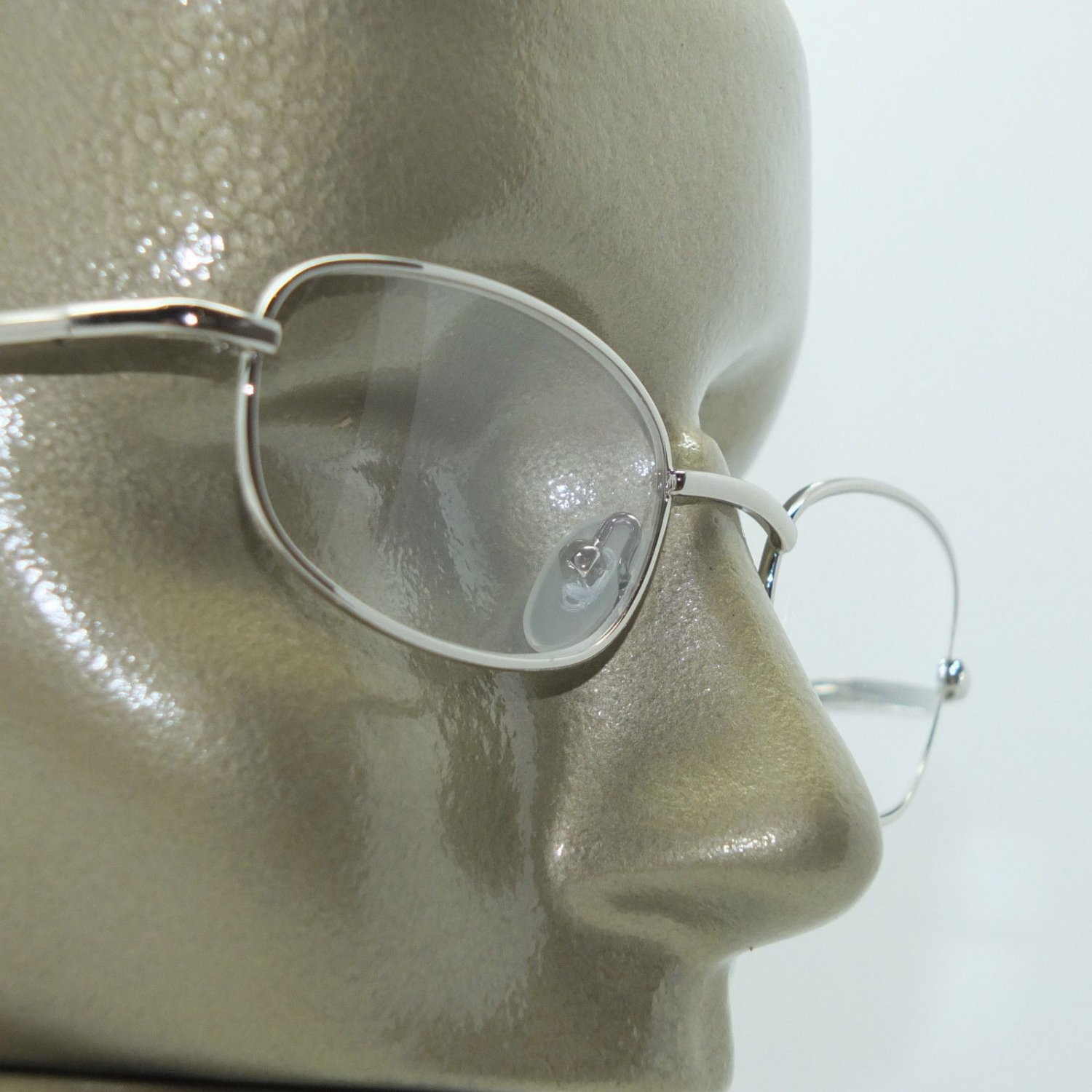 Reading Glasses Narrow Metal Frame +1.00 Pretty Silver