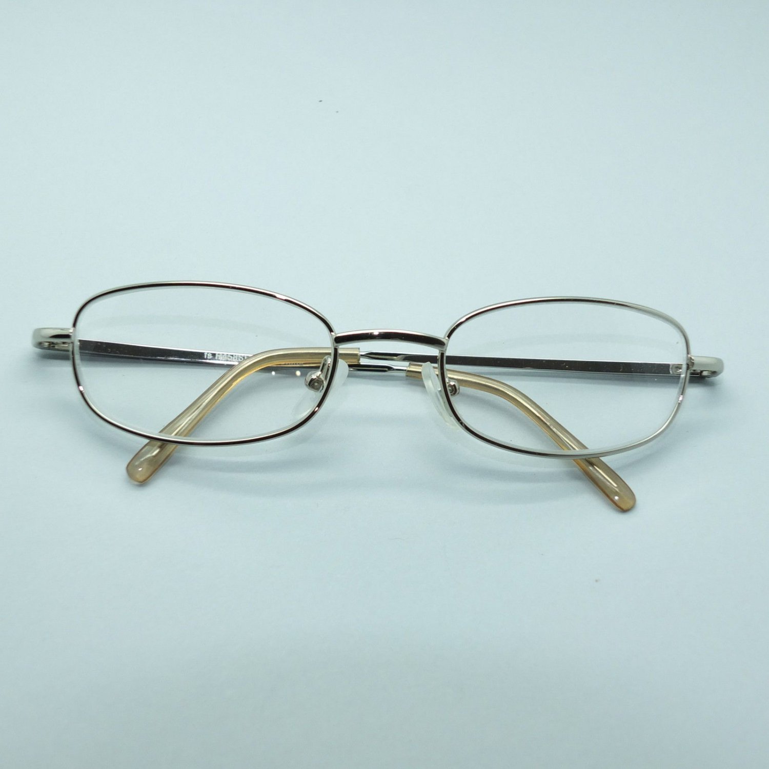 Reading Glasses Narrow Metal Frame +1.00 Pretty Silver
