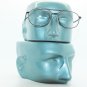 Reading Glasses Pilot Aviator Rounded Polished Gunmetal Gray Frame +2.75 Lens