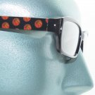 Reading Glasses Basketball Fan Sports Ball Classic Black Frame +1.50 Lens