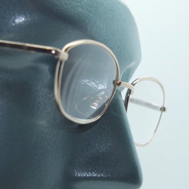 Reading Glasses Clean & Basic No Fuss Simple Metal Gold Frame Lens Power +2.50
